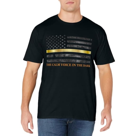 Dispatcher Gifts - Thin Gold Line - Thin Yellow Line 911 T-Shirt