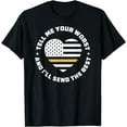 thumbnail image 1 of Dispatcher Thin Yellow Line - US Flag Heart Dispatcher T-Shirt, 1 of 4