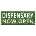 thumbnail image 1 of Dispensary Now Open | 18" X 48" Banner | Heavy Duty 13oz. Outdoor Vinyl Single Sided With Grommets | Made in The USA, 1 of 4