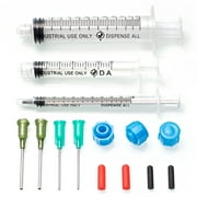 Dispense All - K1-3 All-Purpose Industrial Syringe Kit - 1ml/3ml/10ml with 1 14+18 Gauge Dispensing Tips, Syringe Caps and Tip Covers