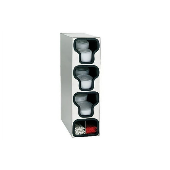 Dispense-Rite Lid Straw Organizer 3 section - TLO-3SS