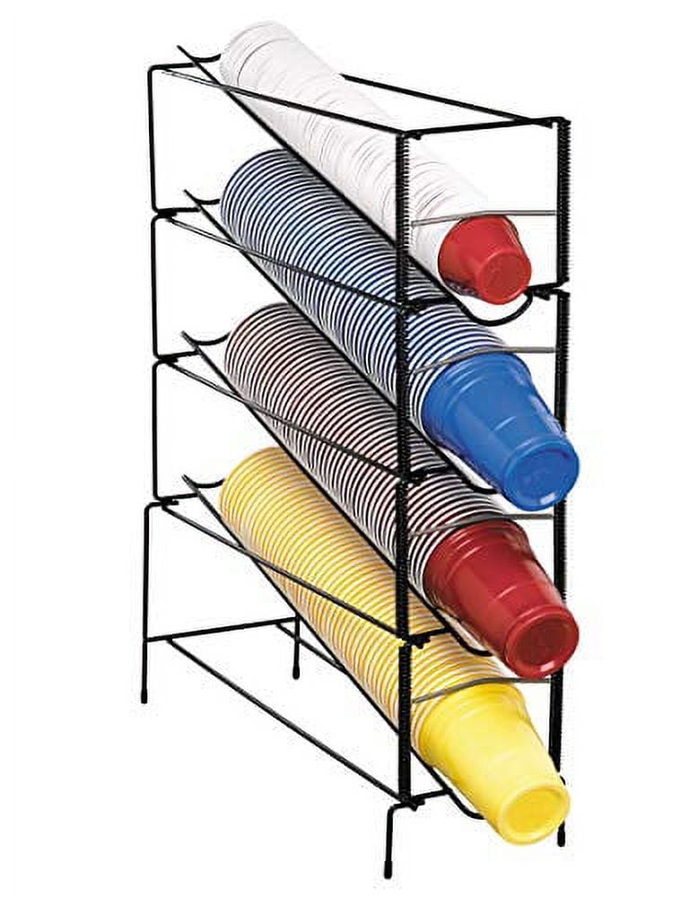 DispenseRite WRCT4 Four Section Countertop Vertical Wire Rack Cup