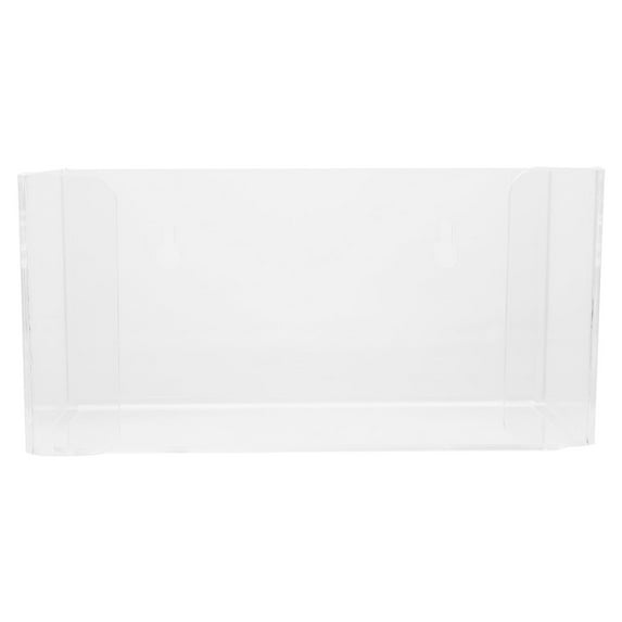 RENACLIPY Transparent Acrylic Wall-Mounted Tissue Box and Gloves Holder for Home and Office, Storage Organizer