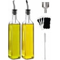thumbnail image 1 of Olive Oil Dispenser Bottle, 2 Pcs Glass Olive Oil Dispenser And Vinegar Set With, 1 of 7