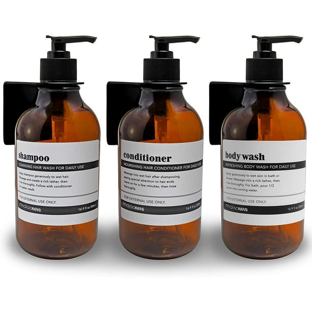 Dispenser Bottle for Bathroom Kitchen Refillable for Shampoo