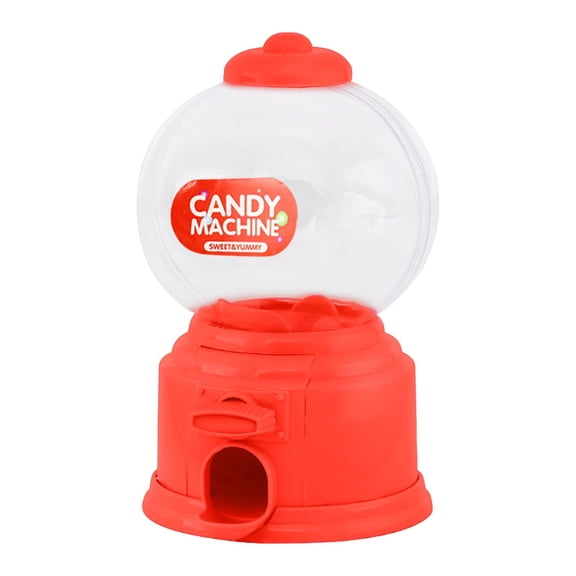 Dispenser Candy Dispenser,Plastic Candy Machine,3.34''x5.7'' Twisting Box Candy Dispenser,Desktop Candy Dispenser Creative Snack Storage Toy,For Wedding Bridal Birthday Candy Jars Decor(Red)