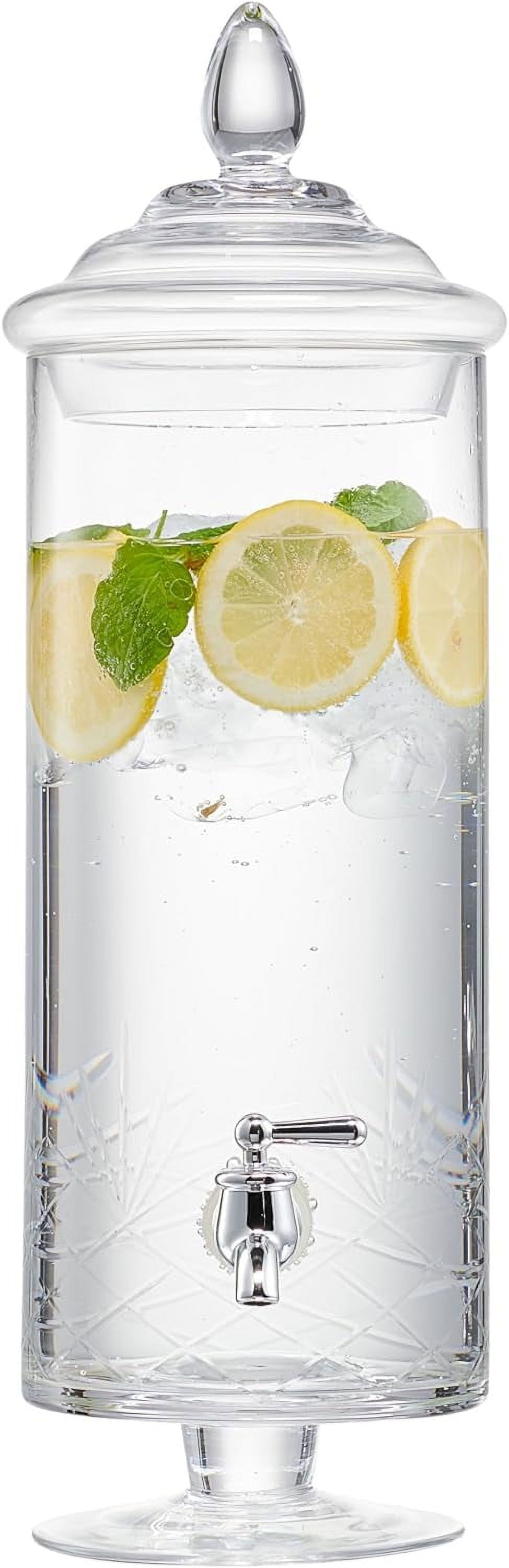 Dispenser For Countertop 1 Gallon Large Glass Drink Dispenser W