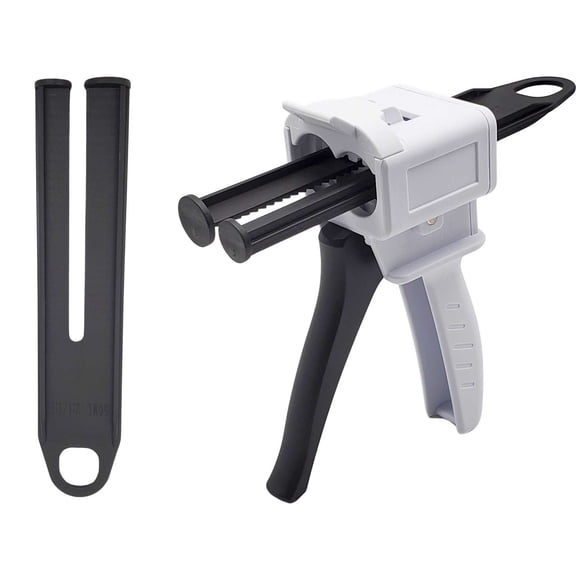 Dispenser Gun, 50ml Dispensing Gun Kit Impression Mixing Dispensing Dispenser AB Gun 1:1/1:2 by Wise Linkers