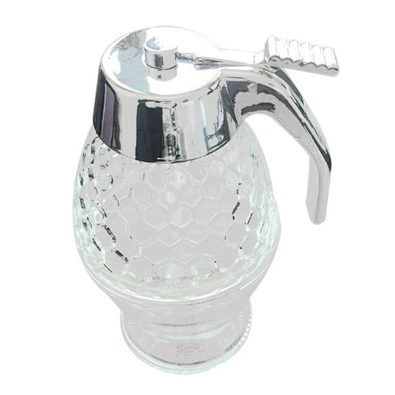 Dispenser - Maple Syrup Dispenser - Beautiful Comb Shaped Pot - Jar with Stand, Great