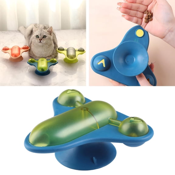 Dispenser Toy Puzzle Cat Exercise Cat Indoor Cats Interactive Catnip Toys , blue