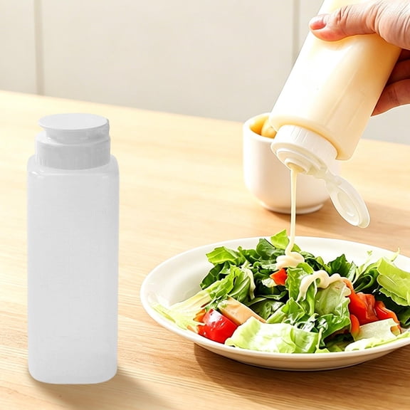 Dispensing Bottles Leakproof Condiment Container With Measurement For Ketchup Salad Dressing