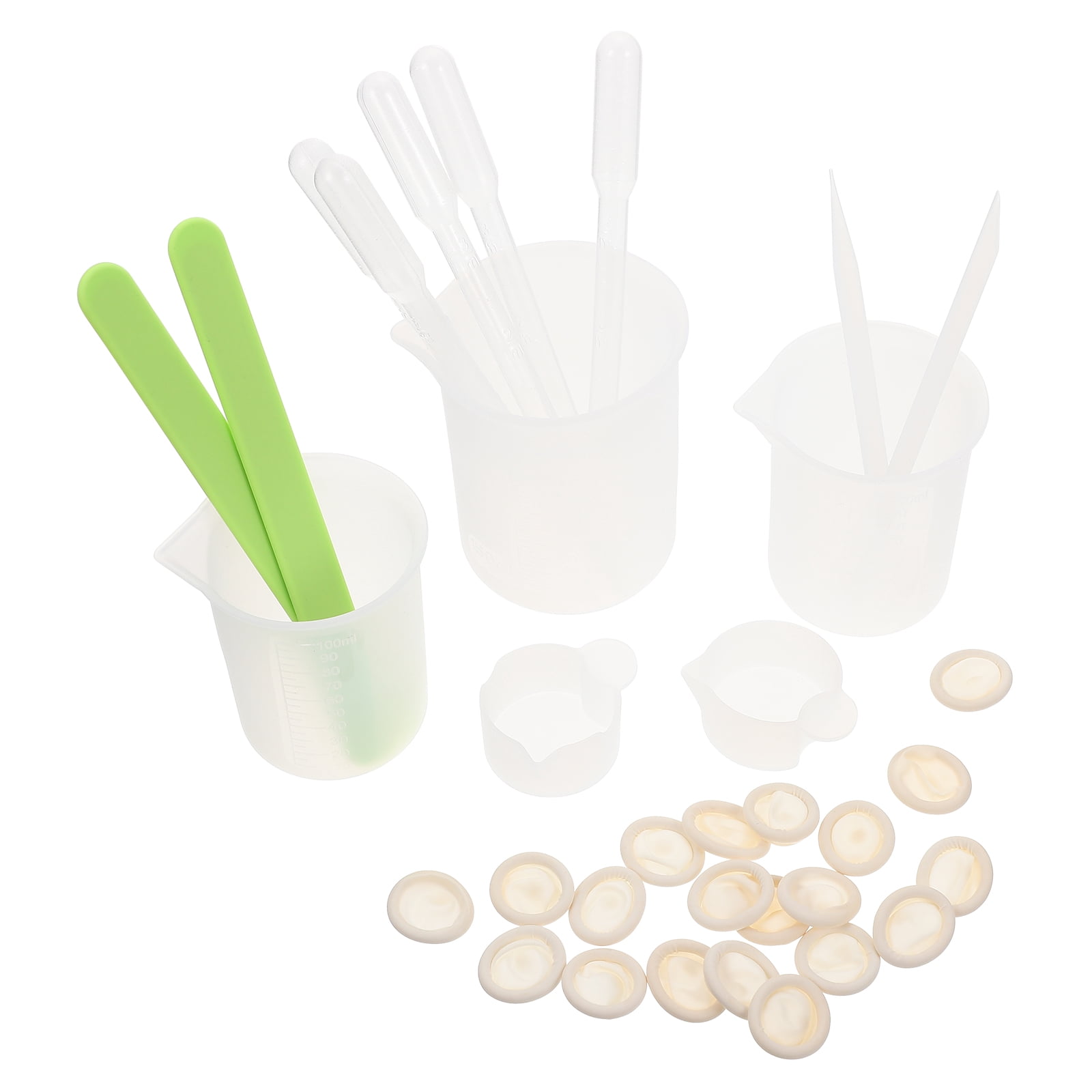 Dispensing Glue Silicone DIY Tool Resin Measuring Cups Colour Mixing ...