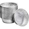 thumbnail image 1 of Displastible 10” Round Dutch Oven Liners Aluminum Pans for Cakes & Lasagna, 20-Pack, 1 of 7