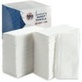 Displastible Disposable LinenFeel Hand Towels, ClothLike Napkins, 100
