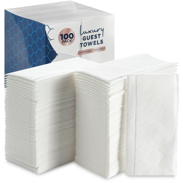 Displastible Disposable Linen-Feel Hand Towels, Cloth-Like