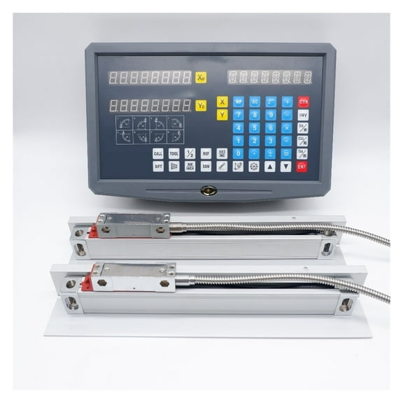 Display 5um Milling Lathe 2 Axis DRO Digital Readout And 0.005mm TTL Digital Linear Scale Encoder Sensor