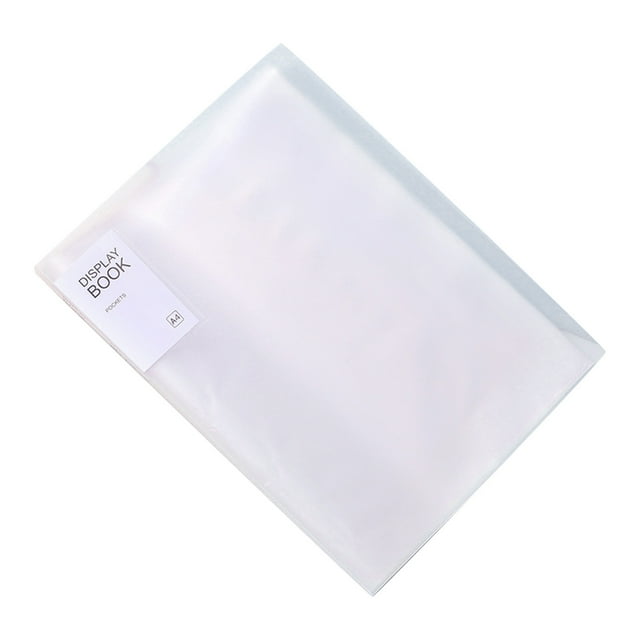 Display Book With Combination Folder And Sleeve Protector Transparent