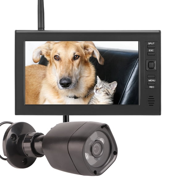 Display+Camera Wireless Security Camera System, Security IR Camera, 7 Inch For Smart Security Home Monitoring Outdoor