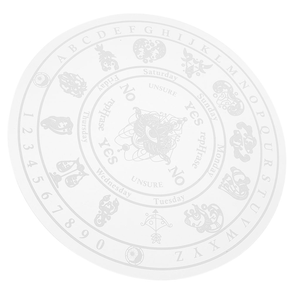 Display Carving Divination Plate Acrylic Divination Desk Board Pendulum