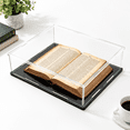 Display Case, 12 x 12 x 4 Inch, Matte Base Dustproof Collectible ...