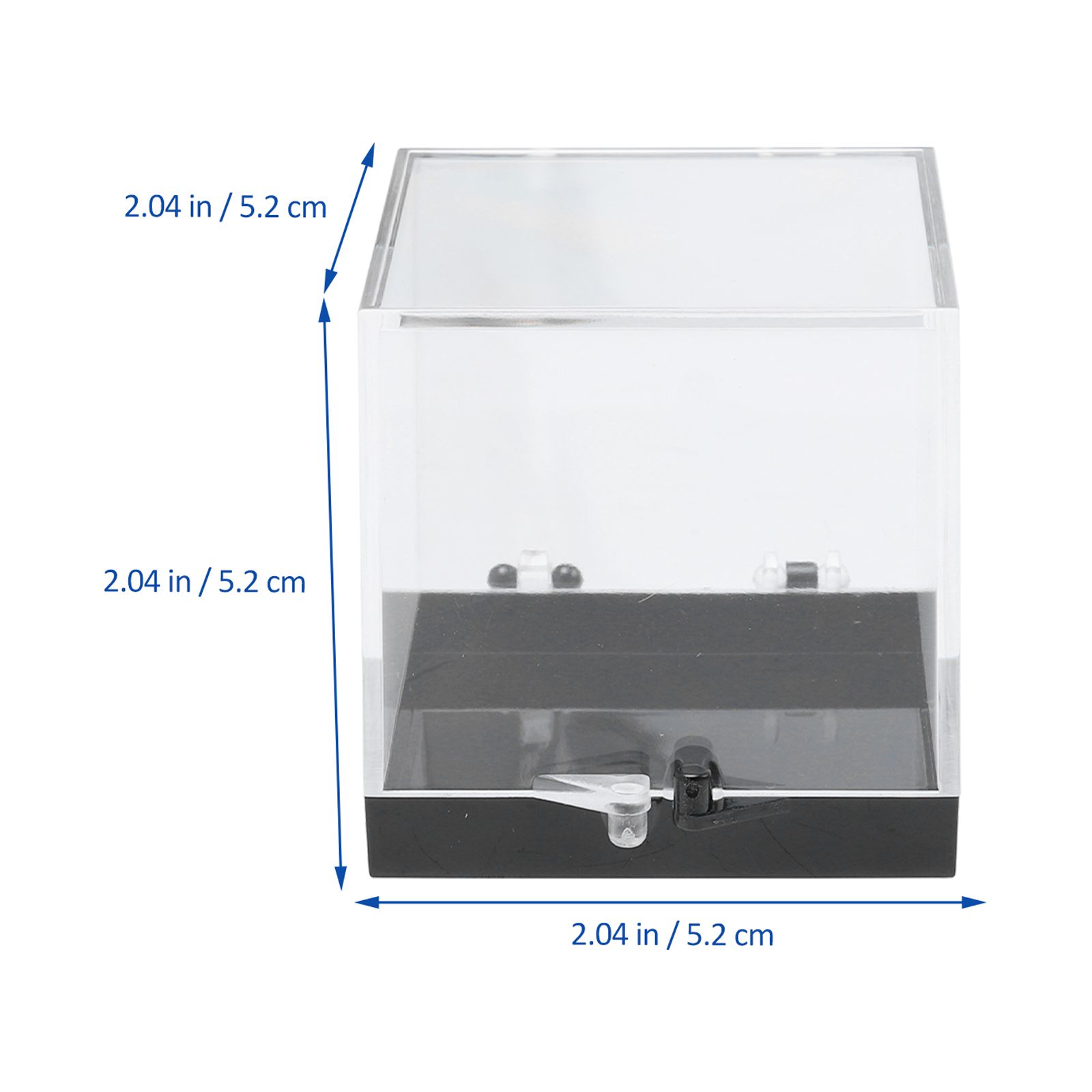 Display Case Cube Box Figures Acrylic Clear Versatile Figurine Showcase