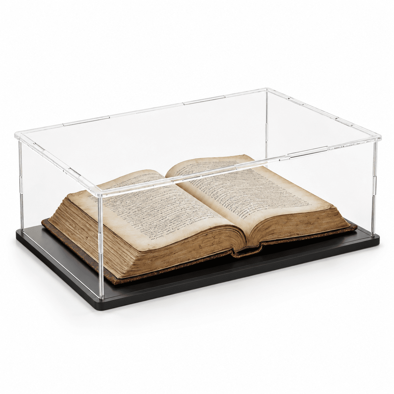 Display Case For Book & Flat Box Showcaseing Cards Photos Album ...