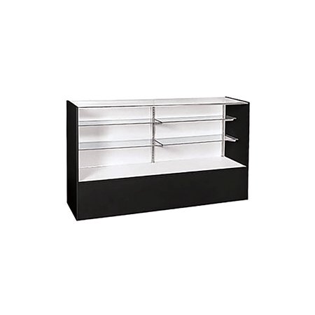 Display Case Full Vision in Black 38 Wx18 Dx70 H Inches