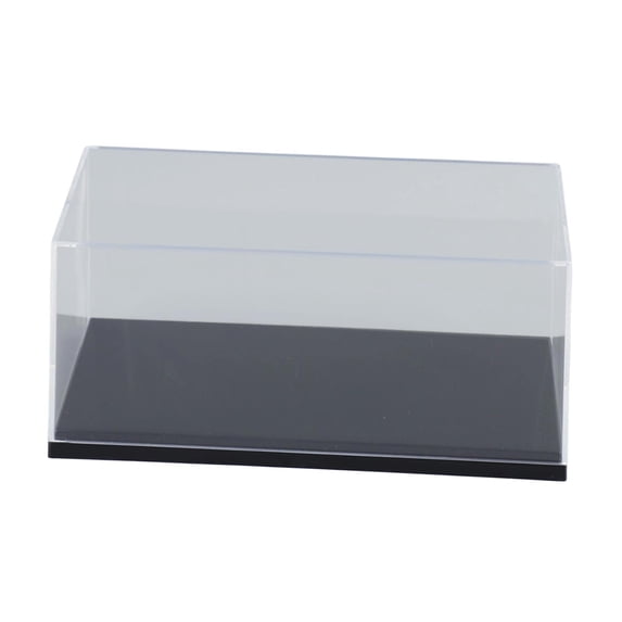 Display Case Model Car Stand Dustproof Acrylic Stackable Showcase Holder with Black Base for 1:32 Toy Collectors