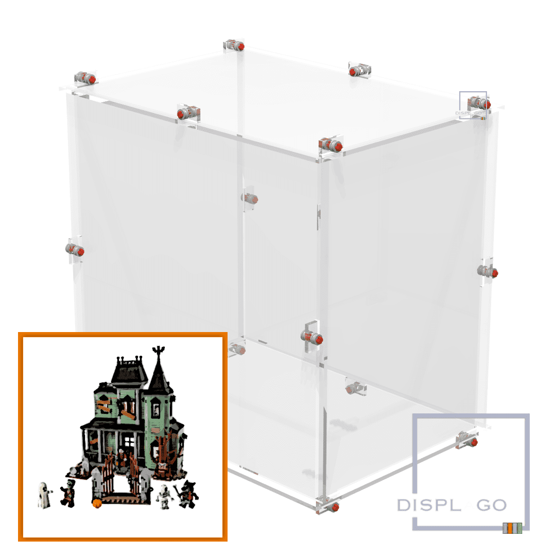 Display Case for LEGO® 31167 Haunted Mansion (Clear base)