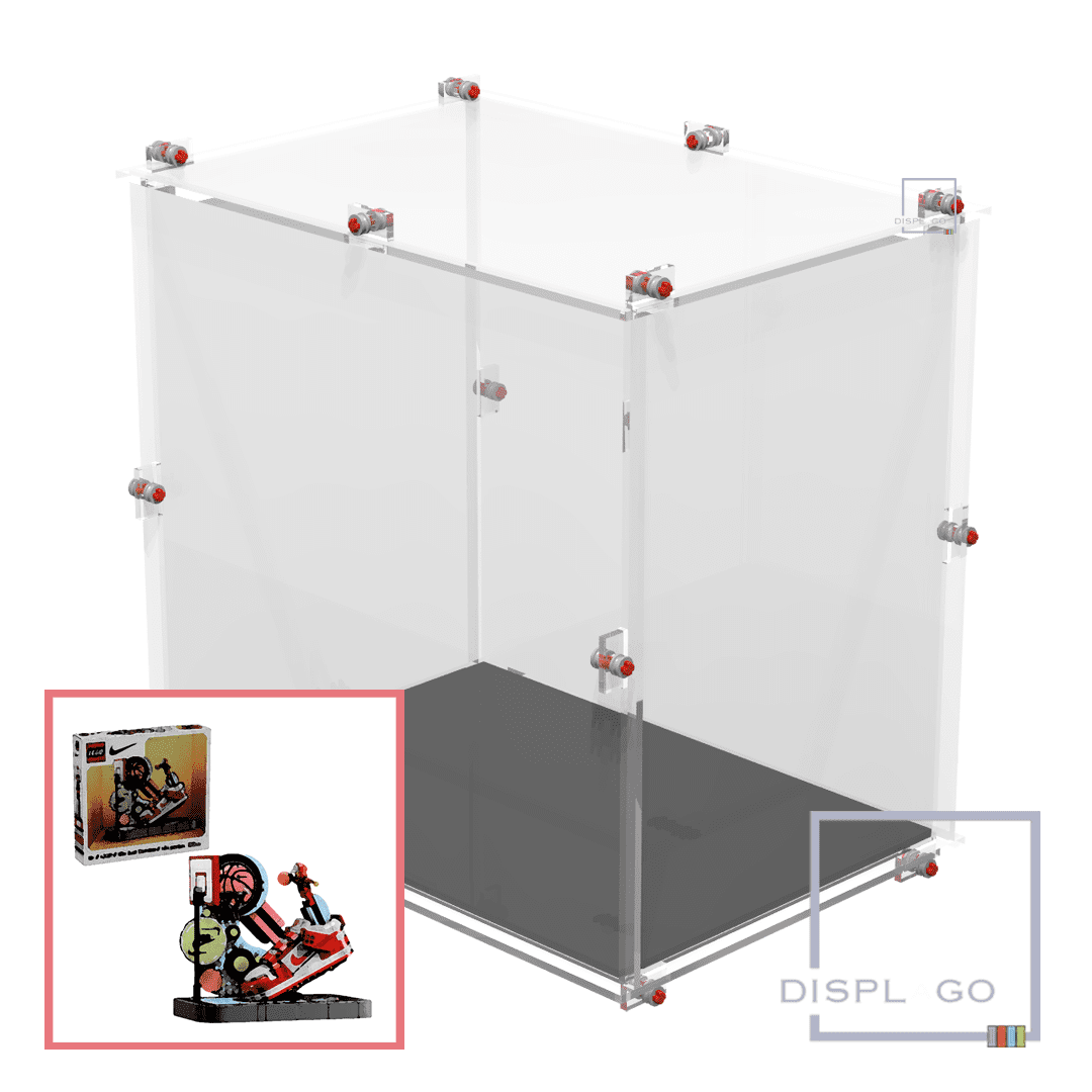 Display Case for LEGO® 43021 Nike™ Dunk Trickshot (Black case)