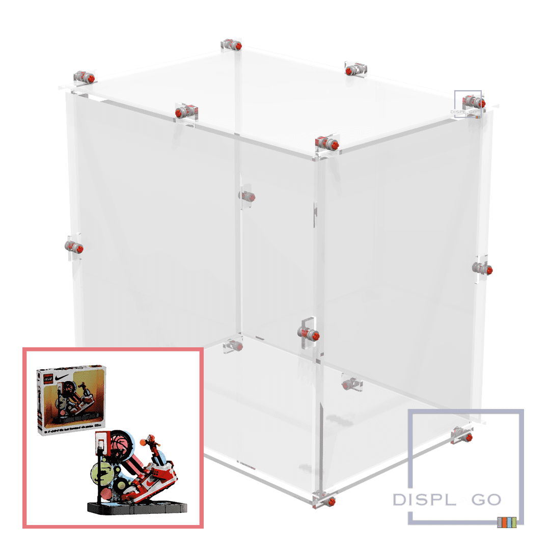 Display Case for LEGO® 43021 Nike™ Dunk Trickshot (Clear base)
