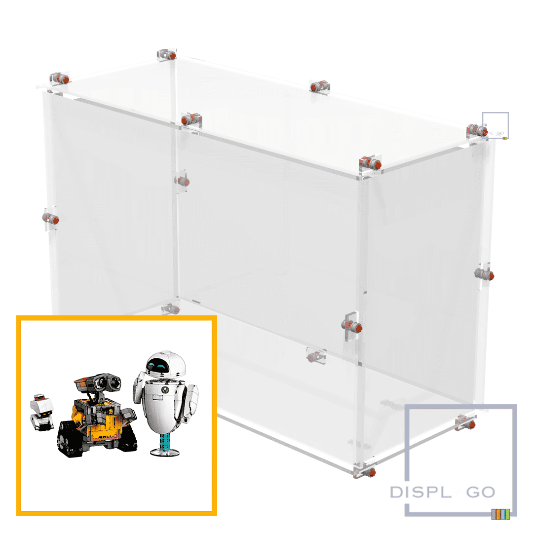 Display Case for LEGO® 43279 Disney WALL-E and EVE (Clear case)