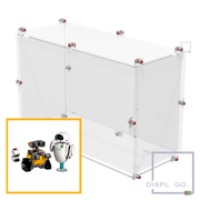 Display Case for LEGO  43279 Disney WALL-E and EVE Clear case
