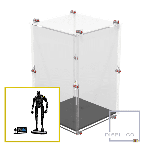 Display Case for LEGO® 75434 K-2SO Security Droid (Black base)
