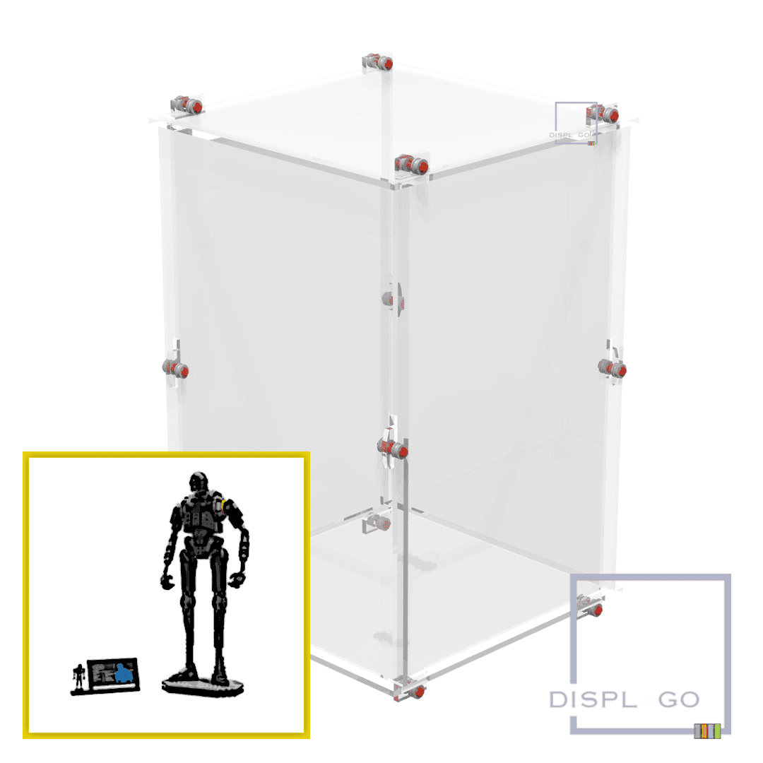 Display Case for LEGO® 75434 K-2SO Security Droid (Clear base)
