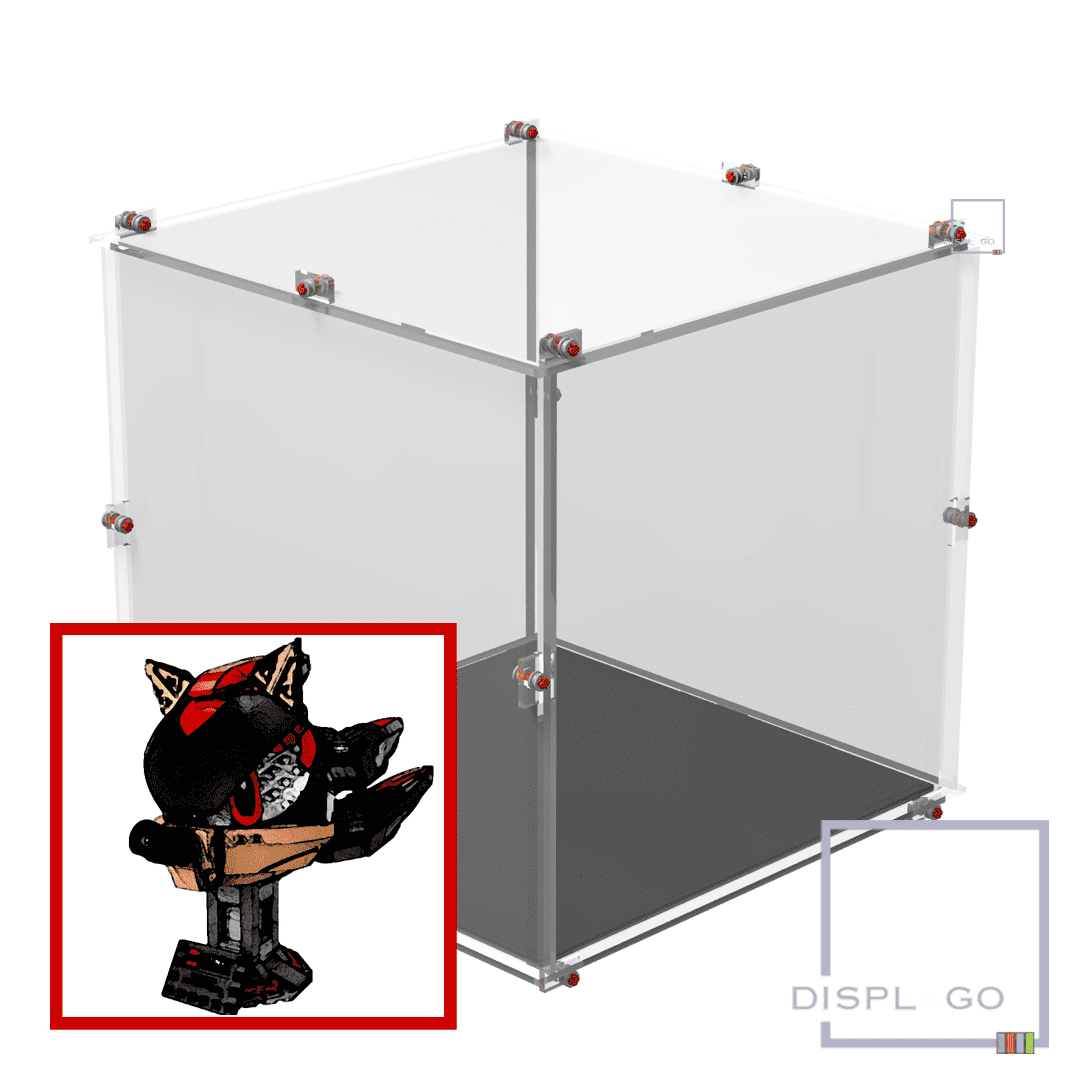 Display Case for LEGO® 77000 Shadow the Hedgehog™ (Black base)