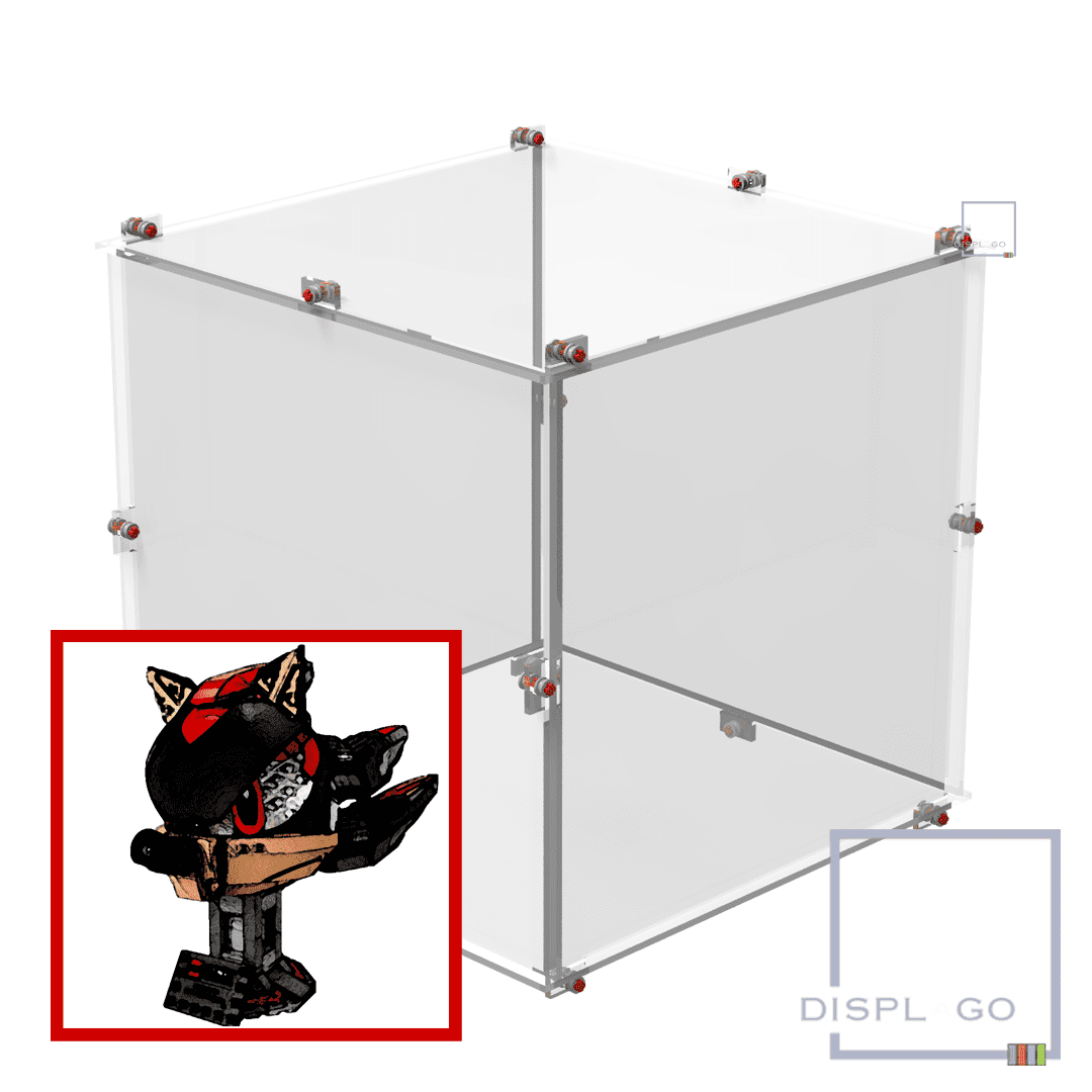 Display Case for LEGO® 77000 Shadow the Hedgehog™ (Clear base)