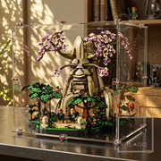 Display Case for LEGO  77092 Great Deku Tree 2-in-1 XL Clear base