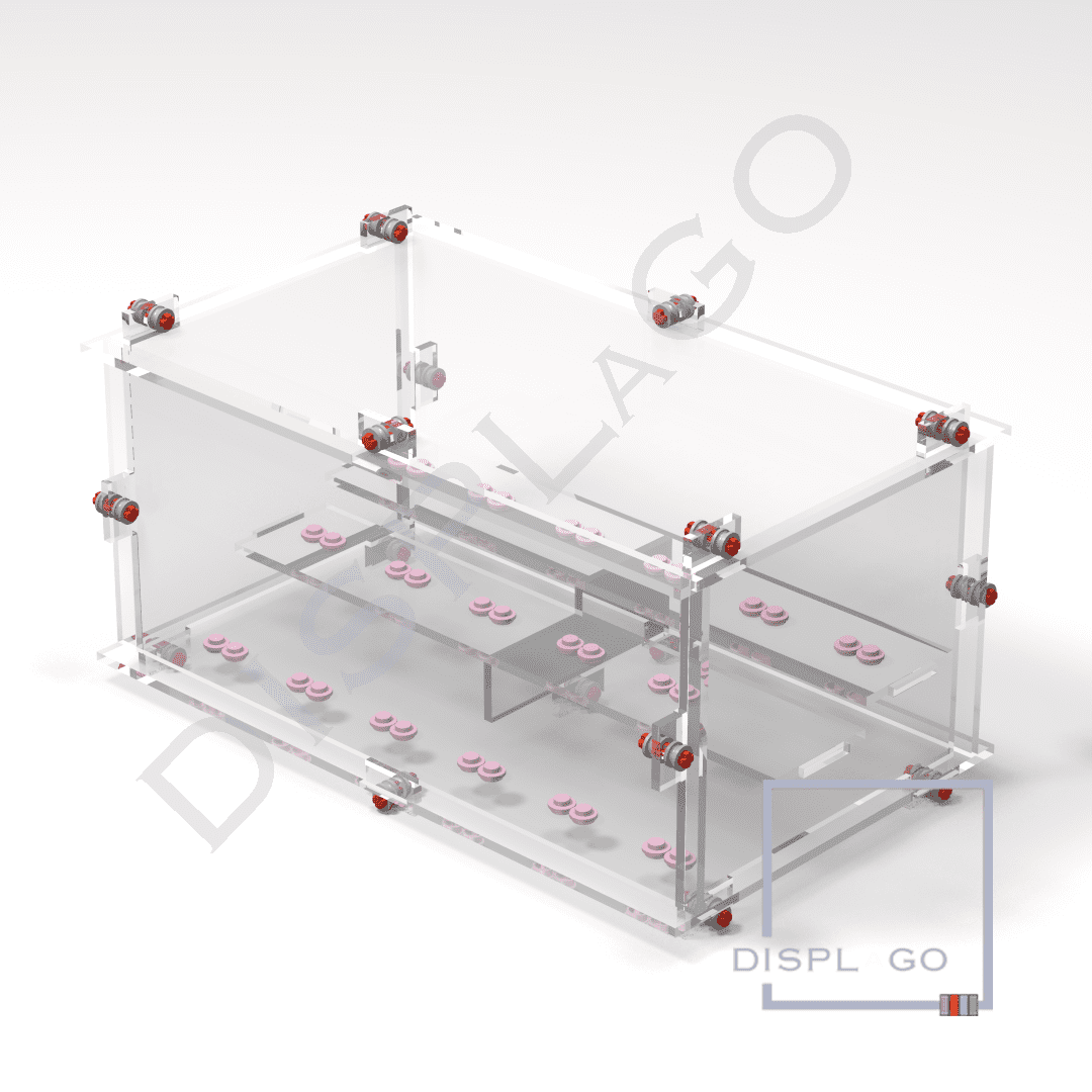 Display Case for LEGO® Series 1-24 Minifigures. For 18 Minifigures. Stackable.