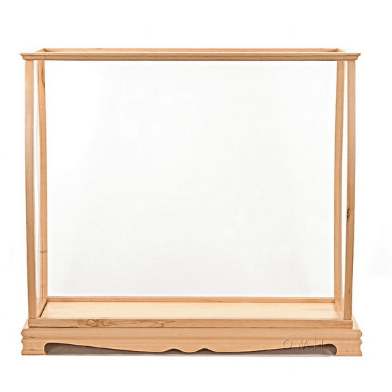 Display Case for Midsize Tall Ship Clear Finish