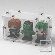 Display Case for one 3 Lego  BRICKHEADZ . Display case for minifigures. Star Wars  display case. Compatible LEGO  display.