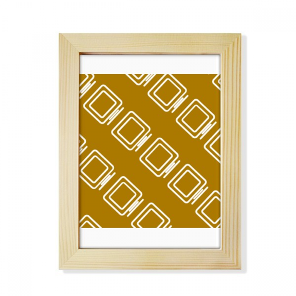 Display Computer Seal Patterns Desktop Adorn Photo Frame Display Art Painting Wooden