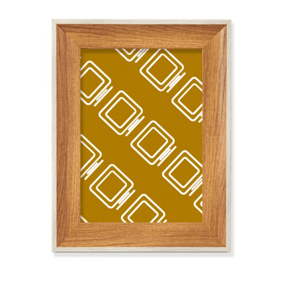 Display Computer Seal Patterns Desktop Wooden Photo Frame Display Picture Art Painting Multiple Sets