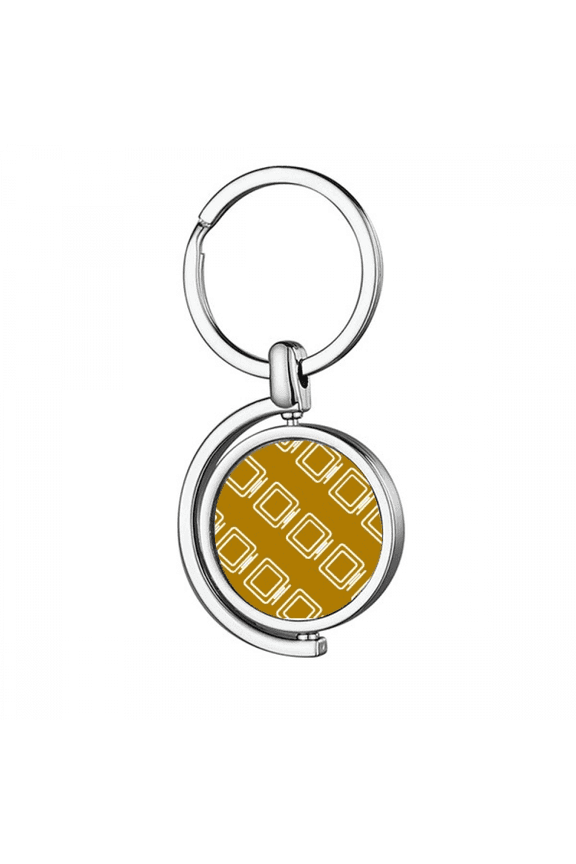 Display Computer Seal Patterns Rotating Keychain Metal Keyring Holder