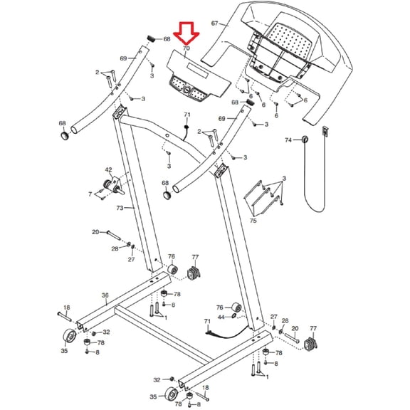 Display Console Assembly 411438 Works W Weslo Cadence G 5.9I Treadmill