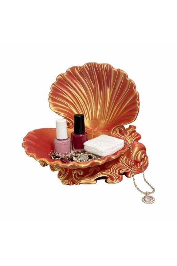 Display Dish Suitable For Rings Earrings And Charm 3D Printed Shell Jewelry Tray