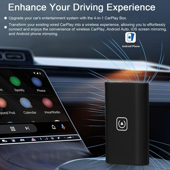 Display Dongle,Adapter 4 Usb Play Auto Adapter Wired Car - Usb Wired To 1 Auto 4 1 Auto Ios/android Bt - Adapter - Play Wired Car Adapter Mirror Link - Wired Android Auto 4 In - Mirror 4-in-1