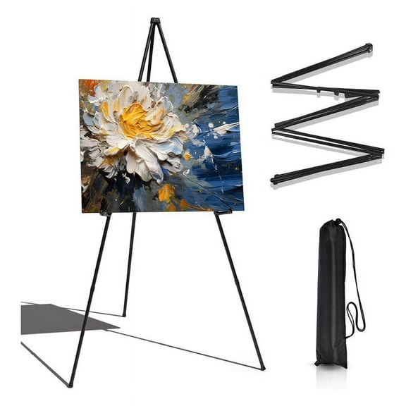Display Easel Stand for Wedding, 63Inch Portable Instant Tripod Artist Easel Stand Display, Fold Tripod