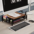 thumbnail image 1 of Display Height Storage Rack / Desk Monitor Stand Riser with Drawer, 1 of 8