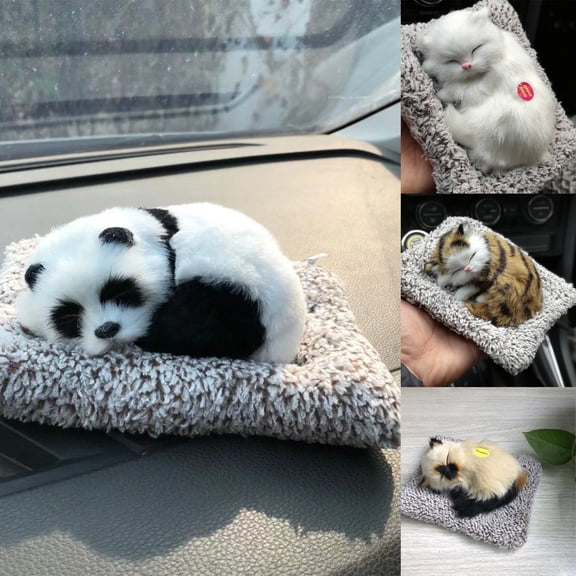 Display Mold Sleeping Cat Design Purifying Air Plastic Simulation Animal Model for Car